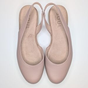 Soul Naturalizer Idea D'orsay Shoes Nude Tan Blush Sling Back Size 9